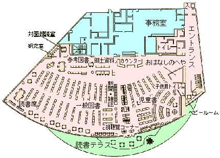 倉吉市立図書館配置図
